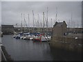 Yachts in Whitehills marina