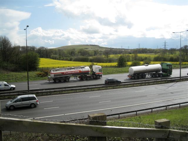 Tankers on M6 east of junction 4