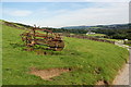 Abandoned farm equipment below Watford Farm