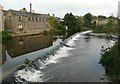 Weir above Ireland Bridge, Bingley