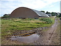 NT9264 : Rural Berwickshire : Curved Shed at Hallydown Farm by Richard West