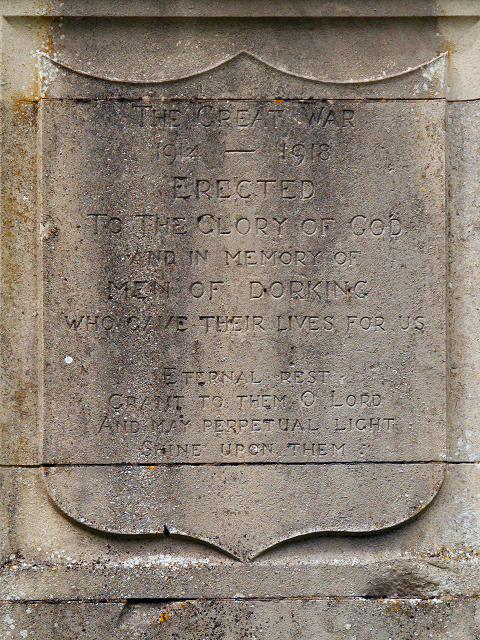 War Memorial Inscription, St Martin's Churchyard