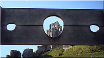 SY9582 : Castle Through the Stocks by Des Blenkinsopp