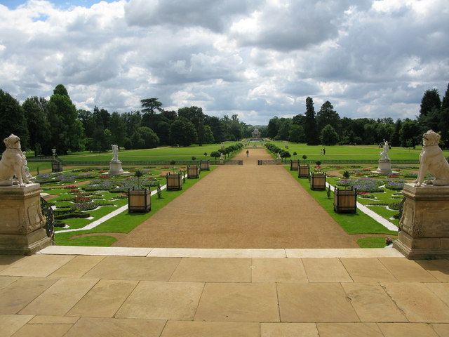View towards the Long Canal at Wrest Park