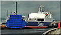 The "Stena Hibernia" at Belfast (2)