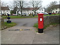 Postbox facing the village hall, Mathern