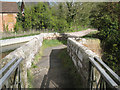 SP2185 : East end of stone footbridge over the River Blythe by Robin Stott