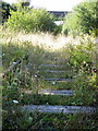 The bridge carrying Station Road over the defunct Bletchley Oxford line