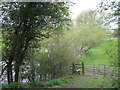SP2186 : Field entrance and stile by the River Blythe by Robin Stott