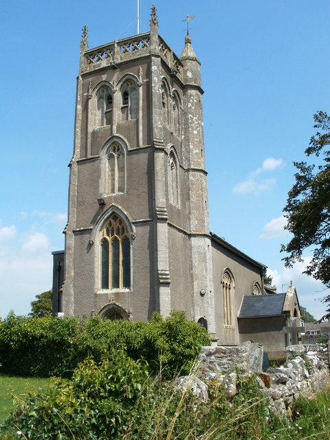 Locking village church tower