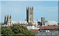 TR1557 : Canterbury Cathedral from Dane John Mound by Rob Farrow