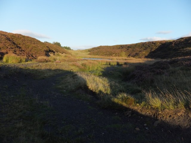 Abandoned opencast landscape