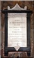 St Peter, Market Bosworth - Wall monument