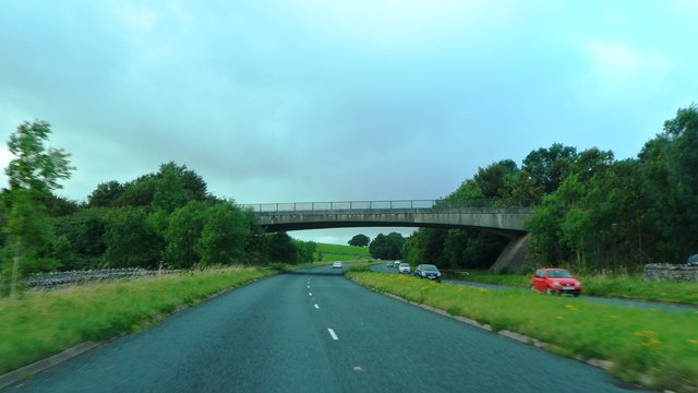 Underbarrow Road crosses the A591 © Anthony Parkes cc-by-sa/2.0 ...