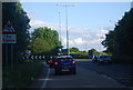 A5, approaching Five Crosses Roundabout