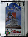 TQ1571 : The Masons Arms inn sign by Robin Webster