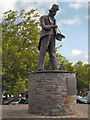 ST1586 : Tommy Cooper Statue, Caerphilly by David Dixon