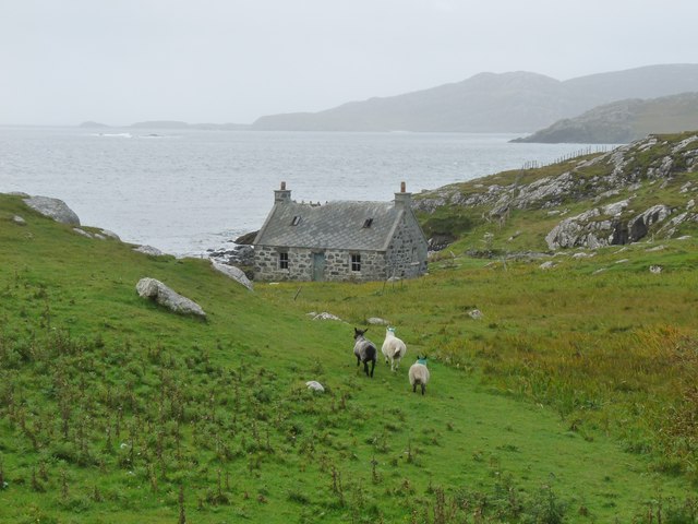 Remote cottage at Uidh on Vatersay © Alan Reid cc-by-sa/2.0 :: Geograph ...