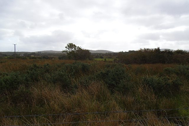 Looking south over farmland - Tullyard Townland