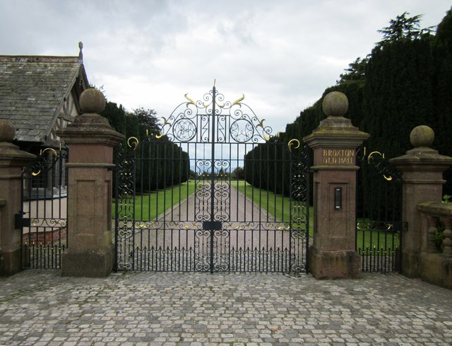 Gate Entrance at Broxton Old Hall © Jeff Buck cc-by-sa/2.0 :: Geograph ...