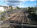 Railway tracks seen from Scrubs Lane bridge