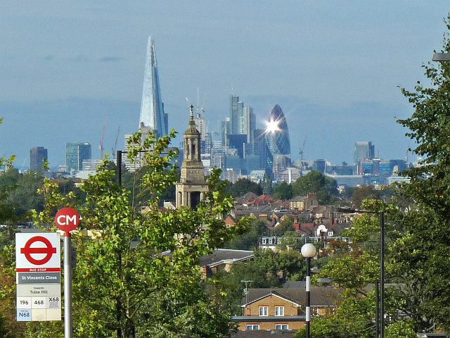 London skyline from the south