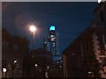 View of the apartment block tower on Long Lane viewed from Borough High Street