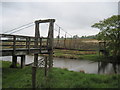 NY5119 : A  Wooden  Suspension  Bridge by Martin Dawes