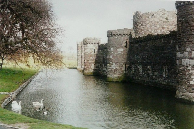 The west side of Beaumaris Castle