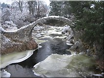 NH9022 : Old Bridge at Carrbridge by Robert Struthers