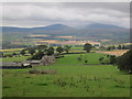 View towards Hepburn Farm and The Cheviots