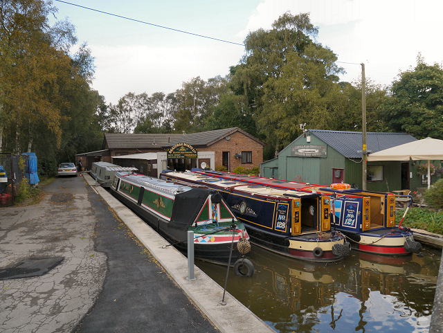 Macclesfield Canal, Boatyard at Higher Poynton