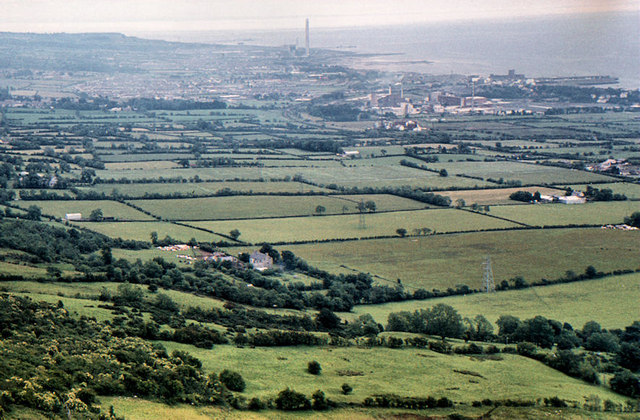 Carrickfergus from Knockagh (1980)