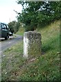 South face of milestone, High Street, Graveley