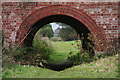 Brick is beautiful: railway bridge over footpath