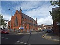 The east side of All Saints Church in University Street