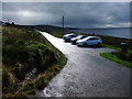 Car park on the road from Melvaig