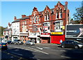 Comberton Hill shops west of George Street, Kidderminster