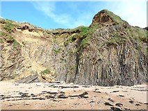 S7505 : Cliffs at Bouley Bay by Oliver Dixon