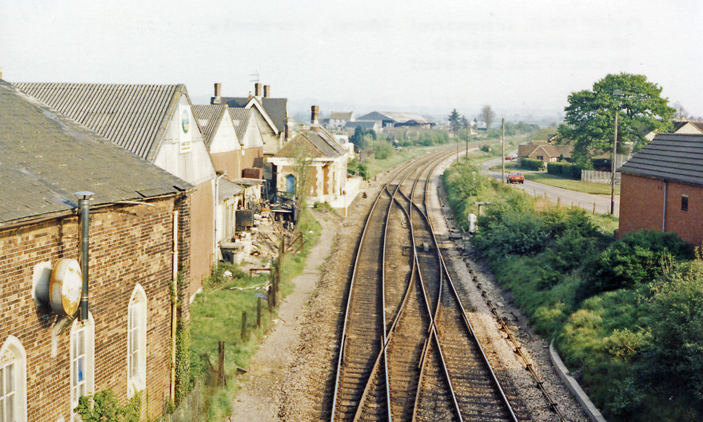 Charfield station (remains), 1987 © Ben Brooksbank cc-by-sa/2.0 ...