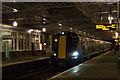 Night scene at Paisley Gilmour Street railway station