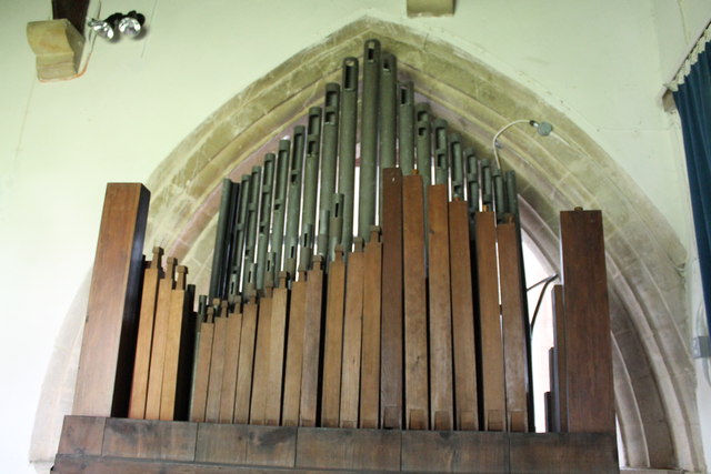 Organ pipes, St Mary's church, Bainton