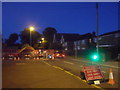 Temporary Traffic Lights after Sunset