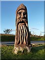 A timber sculpture at Carrbridge