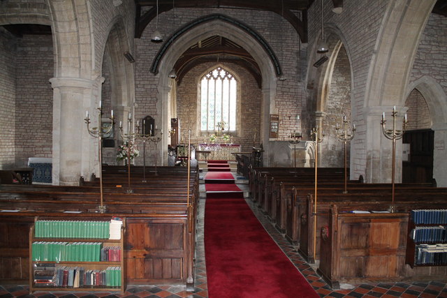 Interior, St Lawrence church, Tallington