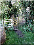 SP7730 : Gate onto Spring Lane by Philip Jeffrey