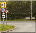 Incorrect distance shown on road sign, Abercrave