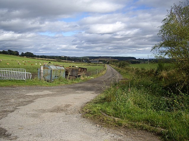 Access lane to Newton of Drum