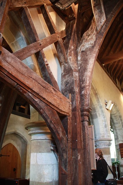 St Giles, Mountnessing - Tower timbers