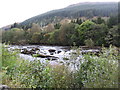 Upper section of the Falls of Dochart at Killin